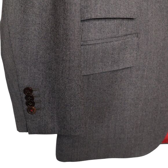 Suitsupply Men's 38S Vitale Barberis Canonico Wool Blazer Sport Coat Jacket Gray - Picture 3 of 16